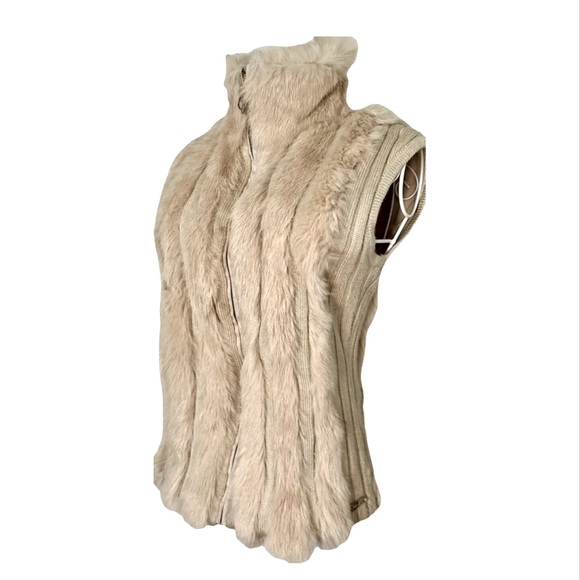 Baby Phat vintage rabbit fur vest, from the late 1990s
